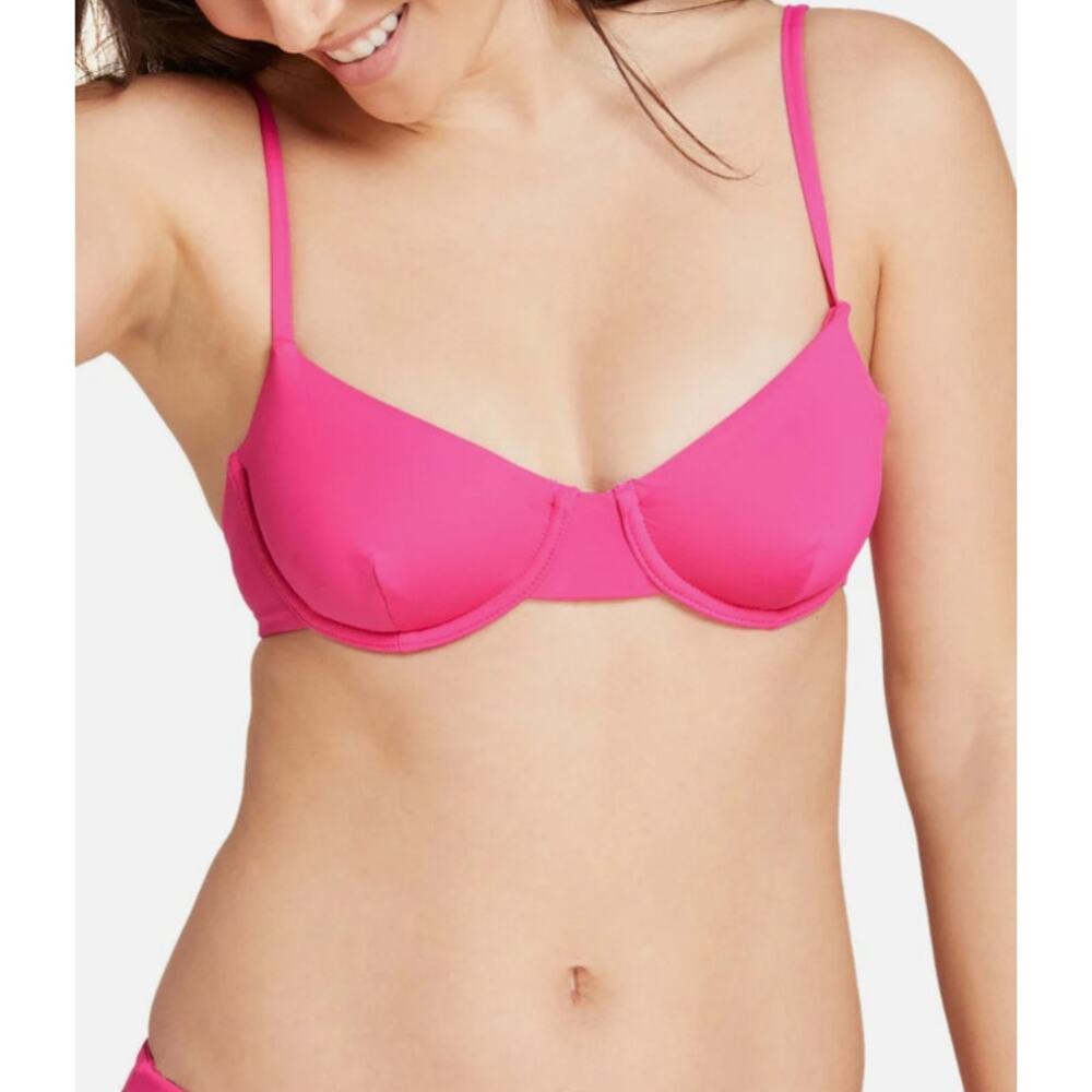 Andie Swim Pink Bermuda Underwire Bikini Top - Picture 8 of 8